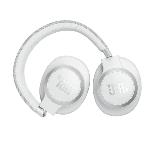 JBL Live 770NC - White - Wireless Over-Ear Headphones with True Adaptive Noise Cancelling - Detailshot 4